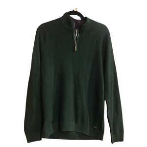 Ted Baker Green 1/4 zip Sweater size 6 brand new with tags